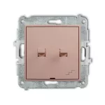 MINI Mechanizm łącznika podwójnego schodowego w stylu amerykańskim łososiowy