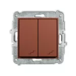 MINI Mechanizm łącznika podwójnego schodowego terakota