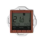 MINI Mechanizm uniwersalnego elektronicznego tygodniowego regulatora temperatury (podświetlenie niebieskie)  terakota