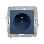 MINI Mechanizm gniazda pojedynczego z uziemieniem 2P+Z (bez przesłon torów prądowych) navy blue