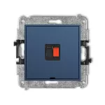 MINI Mechanizm gniazda głośnikowego pojedynczego, bez pola opisowego navy blue