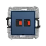 MINI Mechanizm gniazda głośnikowego podwójnego, bez pola opisowego navy blue