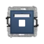 MINI Mechanizm gniazda multimedialnego pojednczego bez modułu (standard Keystone) navy blue