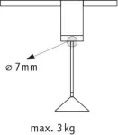 PAULMANN URail Universal adapter do zwisu Chrom/Mat 230V Metal/Tworzywo sztuczne