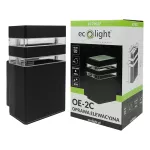 Oprawa elewacyjna OE-2C 1XGU10 IP54 CZARNA