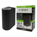 Oprawa elewacyjna OE-9 2xGU10 IP44 CZARNA
