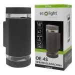 Oprawa elewacyjna OE-4S 2xGU10 IP54 ANTRACYT