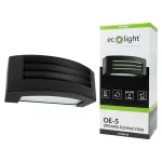 Oprawa elewacyjna OE-5 1xE27 IP54 CZARNY