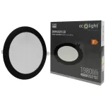 Downlight P/T okrąg 18W 4000K czarny DL-1