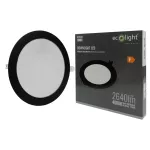 Downlight P/T okrąg 24W 4000K czarny DL-1