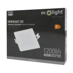 DOWNLIGHT P/T KWADRAT 12W 4000K BIAŁY DL-1 1200lm IP20