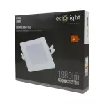 Downlight P/T kwadrat 18W 4000K biały DL-1