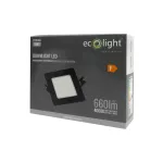 Downlight P/T kwadrat 6W 4000K czarny DL-1