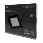 Downlight P/T kwadrat 18W 4000K czarny DL-1