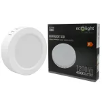 DOWNLIGHT N/T OKRĄG 12W 4000K BIAŁY DL-1 1200lm IP20