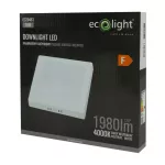 DOWNLIGHT N/T KWADRAT 18W 4000K BIAŁY DL-1 1980lm IP20
