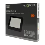 Downlight N/T kwadrat 12W 4000K czarny DL-1