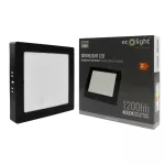 Downlight N/T kwadrat 12W 4000K czarny DL-1