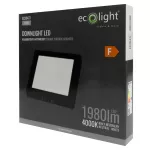 Downlight N/T kwadrat 18W 4000K czarny DL-1
