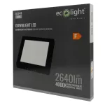 Downlight N/T kwadrat 24W 4000K czarny DL-1