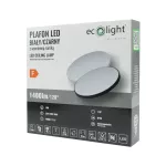 PLAFON LED 18W 4000K Z WYMIENNĄ RAMKĄ B/CZ 1400lm IP20