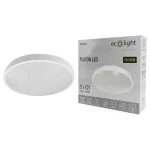 PLAFON 2xE27 N/T OKRĄG BIAŁY IP20