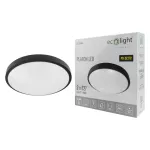 PLAFON 2xE27 N/T OKRĄG CZARNY IP20