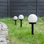 Solarny Słupek Ogrodowy LED SSO-5 okrągły klosz