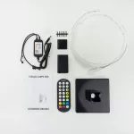 Stojąca lampa RGB muzyczna TUYA czarna