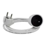 Przedłużacz 1 gniazdo 1.5m z/u 3x1.0mm2 BIAŁY