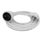 Przedłużacz 1 gniazdo 3m z/u 3x1.5mm2 BIAŁY