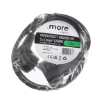 Przedłużacz 1 gniazdo 1.5m 3x1.0mm2 CZARNY