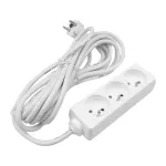 Przedłużacz 3 gniazda 5m 3x1.5mm2 BIAŁY