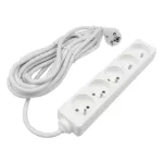 Przedłużacz 5 gniazd 5m 3x1.5mm2 BIAŁY