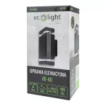 Oprawa elewacyjna plastik OE-6C 2xGU10 CZARNA