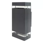 Oprawa elewacyjna plastik OE-6S 2xGU10 ANTRACYT