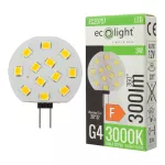 Żarówka G4 Pastylka 3W 12V 3000K 280lm IP20