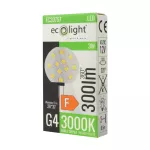 Żarówka G4 Pastylka 3W 12V 3000K 280lm IP20