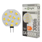Żarówka G4 Pastylka 3W 12V 4000K 280lm IP20