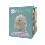 MARY'S lampka nocna LED Baby dino RGB różowy