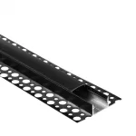 Profil GNS01 natynkowy czarny + klosz czarny 1m