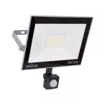 Naświetlacz LED z czujnikiem ruchu KROMA LED S 50W GREY CW