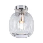 Lampa sufitowa łazienkowa RUYA E14 max.20W IP44 230V chrom / szkło
