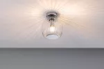 Lampa sufitowa łazienkowa RUYA E14 max.20W IP44 230V chrom / szkło