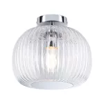 Lampa sufitowa łazienkowa RUYA E27 max.60W IP44 230V chrom / szkło