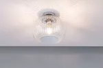 Lampa sufitowa łazienkowa RUYA E27 max.60W IP44 230V chrom / szkło