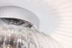 Lampa sufitowa łazienkowa RUYA E27 max.60W IP44 230V chrom / szkło