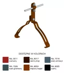 Uchwyt gąsior.prof. Z-śruba WZÓR 16 Hd=70mm /LA/ TYP AN-151L/LA/-N