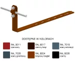 Uchwyt dach.regu.pros.Z-śruba L=280mm, Hd=90mm /LA/ TYP AN-25K/LA/-N
