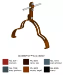 Uchwyt gąsior.prof. Z-śruba WZÓR 8 Hd=70mm /LA/ TYP AN-15H/LA/-N